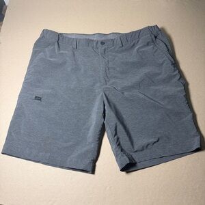 Greg norman size 40 grey chino flat front golf outdoor shorts 9 inch mens